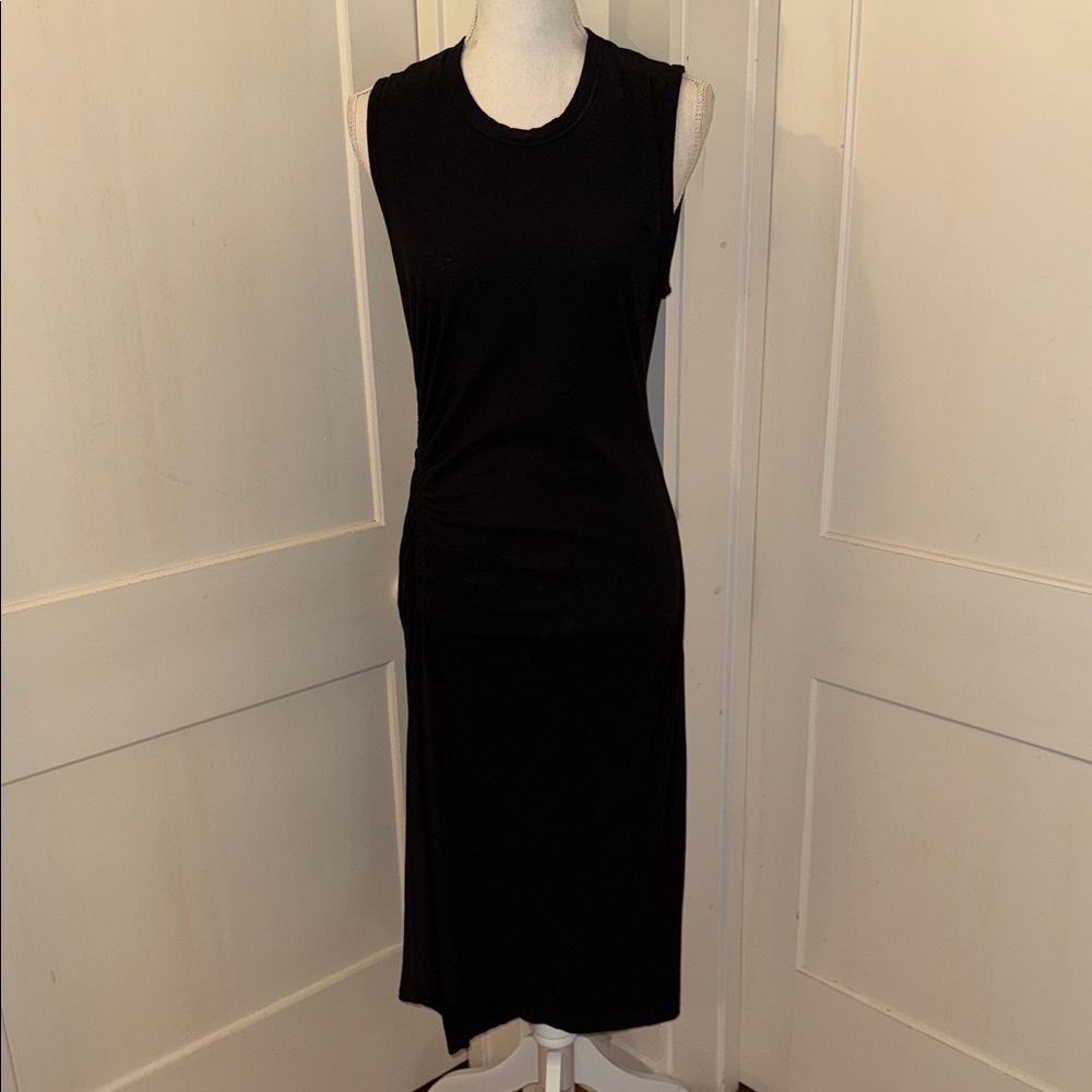 James Perse Black Midi Dress